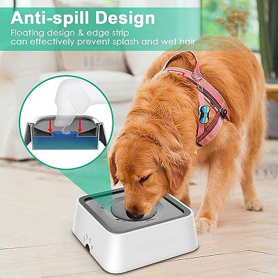 2.5L Dog Water Bowl 85oz Large Capacity Dog Bowls No Spill Pet Water  Dispenser