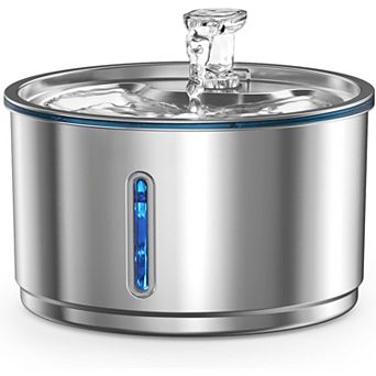 Stainless Steel Cat Water Fountain, 1Gallon/135oz Automatic Pet Drinking Fountain