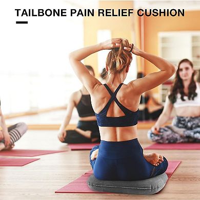 2 Pcs Inflatable Seat Cushion Portable Lift Donut Pillow Height Adjustable