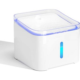 Cat Water Fountain Quiet,67oz/2.0L Water Fountains with LED Light and Water Level Window