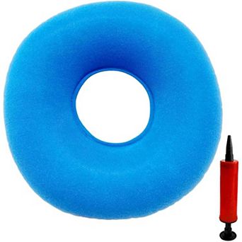 15" Donut Pillow, Inflatable Donut Cushion for Tailbone Pain,Hemorrhoid Seat Cushion