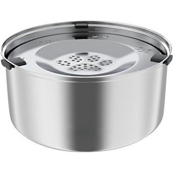 3L/101oz Large Capacity Dog Water Bowl Stainless Steel No Spill Dog Bowls