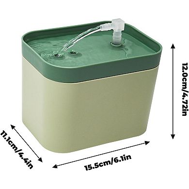 Reptile Water Bowl with Filtration System, Lizard Drinking Fountain