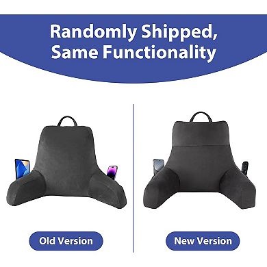 18 Inch Back Pillow for Bed Sitting Up, Reading Pillow for Sitting in Bed, Back Support Pillow