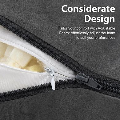 18 Inch Back Pillow for Bed Sitting Up, Reading Pillow for Sitting in Bed, Back Support Pillow