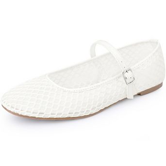 Women's Round Toe Breathable Mesh Ballet Flats Pumps