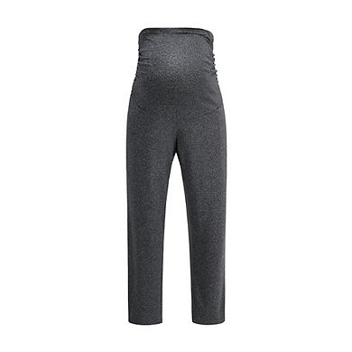 Maternity Plus Size Straight Leg Pants High Waist Supportive for Daily Wear Workouts