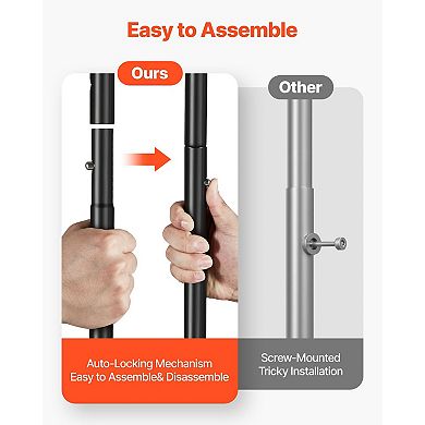 Clothes Rack Heavy Duty Rolling Garment Rack with Adjustable Crossbar