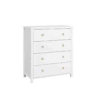 Dresser for Bedroom, Chest of Dressers for Closet with 4 Drawers Chest with Clothes Storage Cabinet