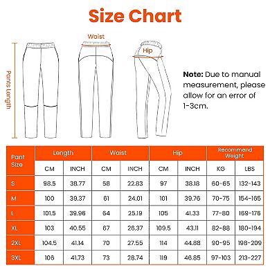 Winter Heated Pants for Men with 12 Heating Zones, USB Powered with 3 Heat Levels