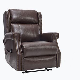 Manual Recliner Chair with Heavy Duty Motion, 8 Vibrating Nodes & 3 Massage Modes