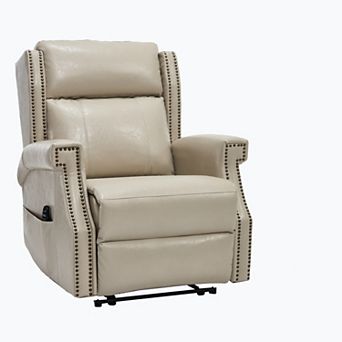 Faux Leather Recliner Chair with Heavy Duty Motion 8 Vibrating Nodes & 3 Massage Modes