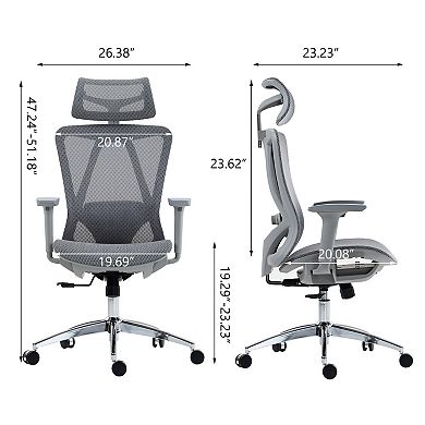 GOODSILO Ergonomic High Back Mesh Office Chair with Adjustable Lumbar Support