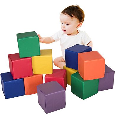 12 Piece 8 Inch PU Foam Building Block Set for Kids