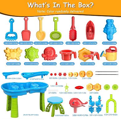 Kid Sand & Water Table Toddler Activity Play Table for 36 Years, Sensory & Fun Toy