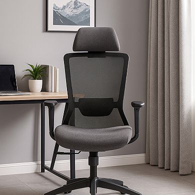GOODSILO Ergonomic High Back Mesh Office Chair with Adjustable Lumbar Support and Headrest