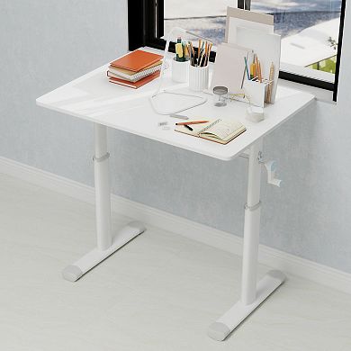 GOODSILO Height-Adjustable Multifunctional Study Desk for Home Office and Study Spaces