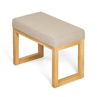 Minimalist Shoe Bench with Cushioned Seat