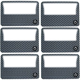 Credit Card Magnifier with LED Light Portable 6 Pack Reading Aid for Low Light