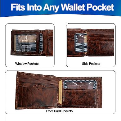 Credit Card Magnifier with LED Light Portable 6 Pack Reading Aid for Low Light