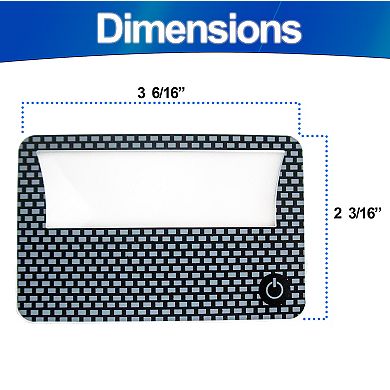 Credit Card Magnifier with LED Light Portable 6 Pack Reading Aid for Low Light