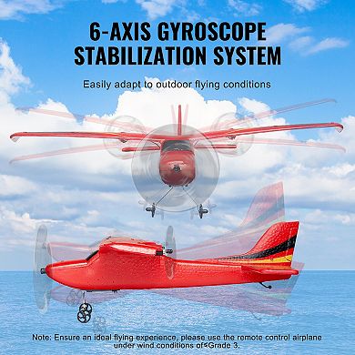 2-Channel RC Airplane with Gyro Stabilizer