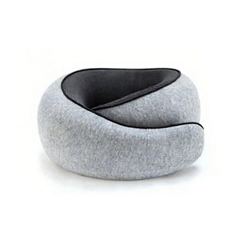 Ergonomic Travel Neck Pillow with Soft Cushioned Wrap Design and Supportive Contoured Structure