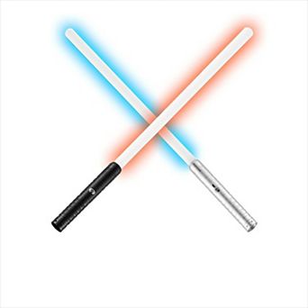2-Pack Light-Up Swords with RGB Colors and Sound Modes