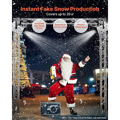 1500W Snow Machine with Wireless Remote & 5L Tank