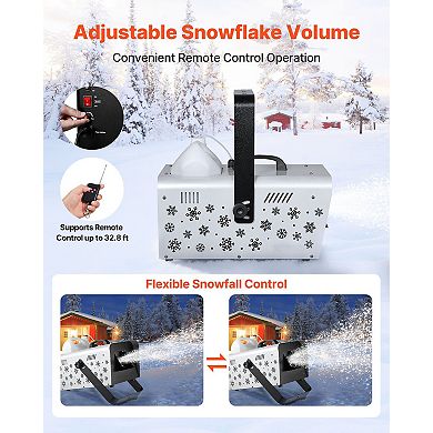 1500W Snow Machine with Wireless Remote & 5L Tank