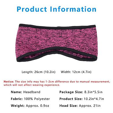 Sports Headband Moisture-Wicking for Running Workouts Exercise Men and Women Winter Ear Warmer