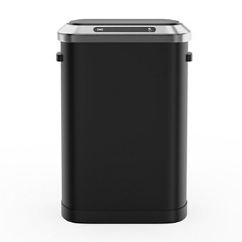 50L Automatic Smart Sensor Trash Can with Silent-Close Lid,Stainless Steel Kitchen Bin