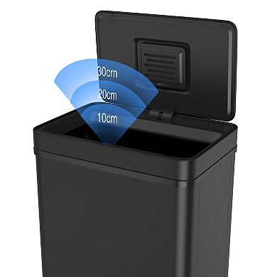 50L Automatic Smart Sensor Trash Can with Odor control compartment,Stainless Steel