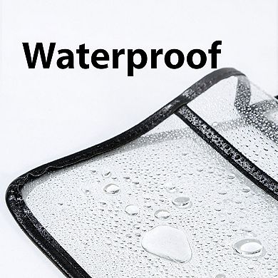 Women's Clear Hanging Shower Organizer with Water-Resistant Storage Shelf