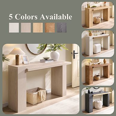 Modern 63" Console Table for Entryway, Narrow Entryway Hallway Couch Table