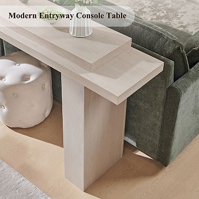 Modern 63" Console Table for Entryway, Narrow Entryway Hallway Couch Table
