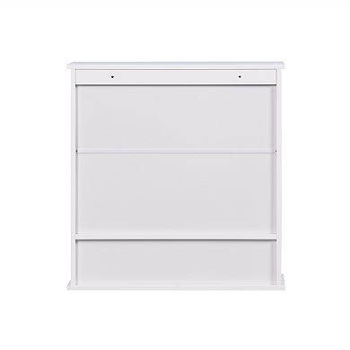 Wall Mounted Bathroom Cabinet with 2 Mirror Doors and Adjustable Shelf