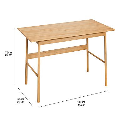 Modern Bamboo Writing Desk with Simple Design for Home Office and Study Use