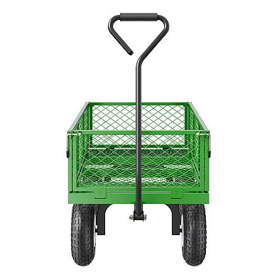Heavy-Duty Utility Wagon with Removable Sides & 180° Handle