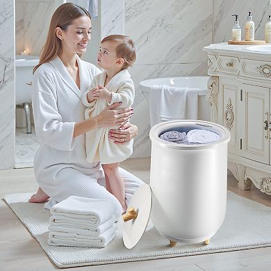 Bathroom Towel Warmer Bucket Auto Shut Off Compact Spa Design
