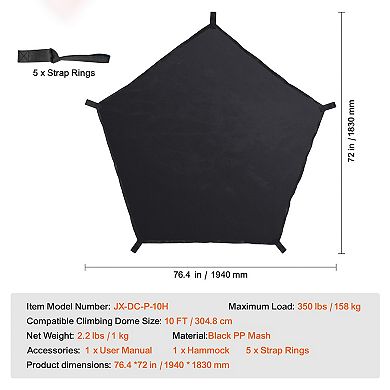 Hammock for 10FT Dome Climber Outdoor Gym Accessory