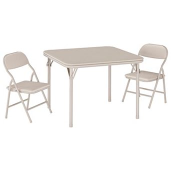 IDEALHOUSE Foldable Kids Table and Chairs Set, 3 pc Activity Table with 2 Chairs