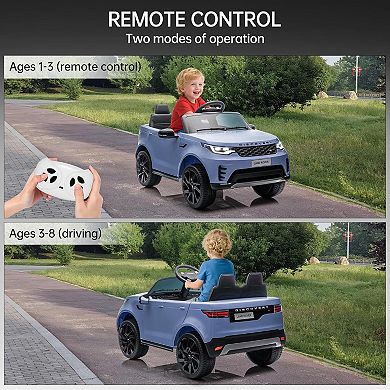12V Land Rover Licensed Kids' Electric Car, 2-Seater, 2-6 MPH, Ages 3-8, Remote Control