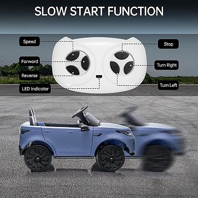 12V Land Rover Licensed Kids' Electric Car, 2-Seater, 2-6 MPH, Ages 3-8, Remote Control