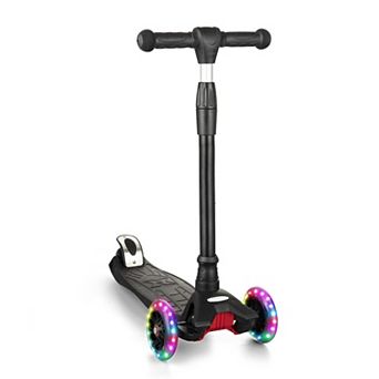 Adjustable 3 Wheel Kids Scooter Lean to Steer Flashing Wheels ABEC 9 Bearings
