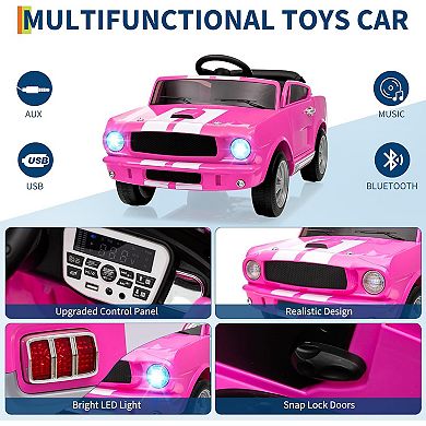 12V Licensed Shelby Ride on Car with Remote Control, Battery Powered Electric Car for Kids