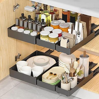 IDEALHOUSE Pull-Out Cabinet Organizer