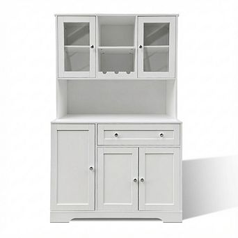 IDEALHOUSE Tall Kitchen Pantry Cabinet with Adjustable Shelves