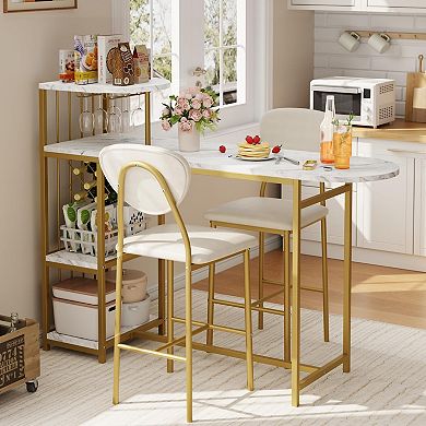 IDEALHOUSE 2-Person Expandable Dining Set