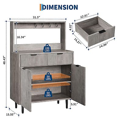 IDEALHOUSE 2-Door Buffet with Drawers